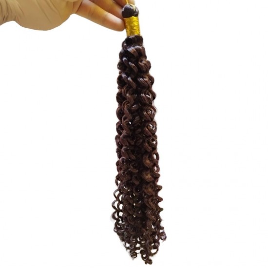 Ankara Kızılay Afro Dalgası Saç Kıvırcık Koyu Kızıl 100 Gram 45 Cm