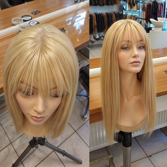 Bayan Peruk Ankara Gerçek Saç İpek Taban Peruk Deri Görünüm