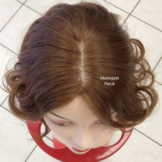 Ankara Doğal Peruk İpek Taban Peruk Kemoterapi Peruk