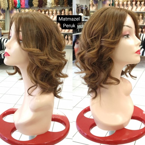 Ankara Doğal Peruk İpek Taban Peruk Kemoterapi Peruk