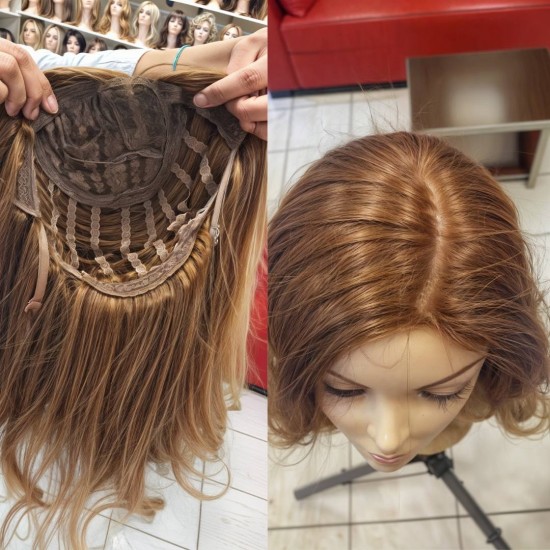 Ankarada Bayan Perukcu Gerçek Saç Tepesi İpek Taban Peruk