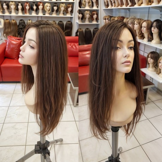 Gerçek Saç Peruk Tepe Kısmı Deri Görünümlü Peruk Kişiye Özel El İşçiliği Ankarada Peruk İzmir Caddesi Perukcu