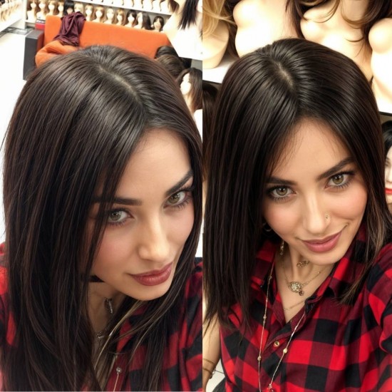 Kızılaydaki İpek Taban Peruk Mağazası Gerçek Saç Peruk Modelleri