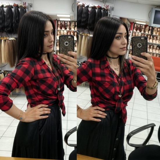 Kızılaydaki İpek Taban Peruk Mağazası Gerçek Saç Peruk Modelleri