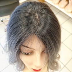 Kişiye Özel Tasarım Peruk Mağazası Tepe Kısmı Derili El İşçiliği Gerçek Saç Peruklar