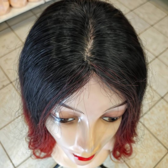 Gerçek Saç Peruk İpek Taban Kişiye Özel Tasarım El İşçiliği Doğal Peruk Tepesi Derili Ankara Peruk