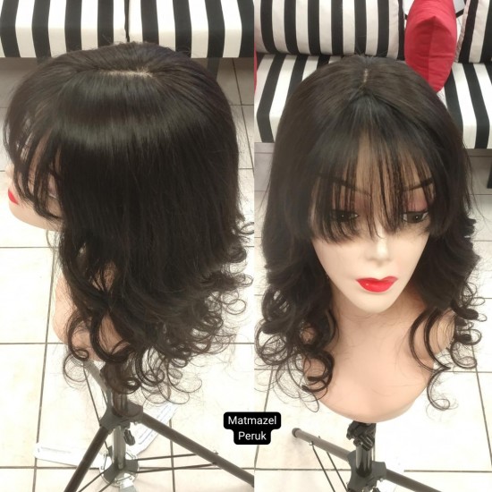 Ankara Peruk İpek Taban Gerçek Saç Peruk Deri Görünümlü