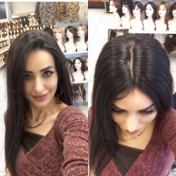 Bayan Peruk Ankara Peruk Gerçek Saç Peruk İpek Taban Peruk Tepesi Deri Görünümlü El İşçiliği