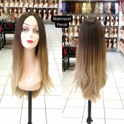 Yurt Dışı Gerçek Saç Peruk Tepe Kısmı Deri Görünümlü Bayan Peruk-2