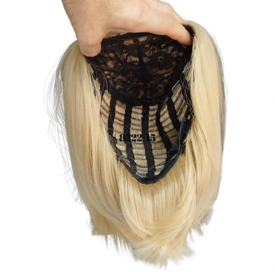 Ankara Kızılay Kaliteli Fiber Sentetik Peruk Açık Dore Sarı Kısa Küt