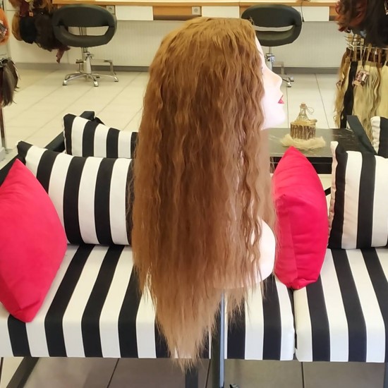 Ankara Kızılay Peruk Uzun Fiber Sentetik Su Dalgası Karamel