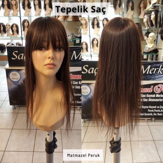 Doğal Saç Tül Tepelik Saç İpek Taban Ankara