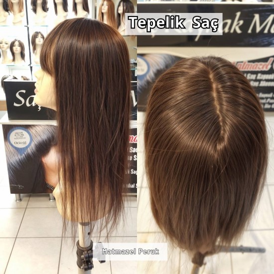 Doğal Saç Tül Tepelik Saç İpek Taban Ankara