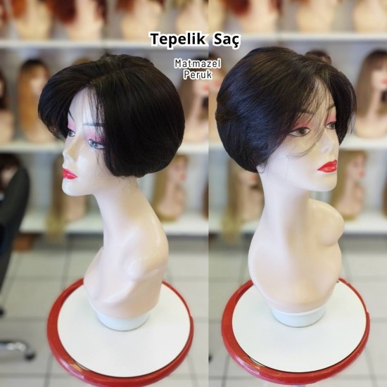 Hava Alan Tül Tepelik İpek Taban Tepelik Saçlar