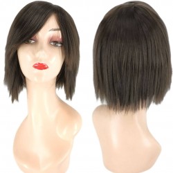 Ankara Kızılay En Ucuz Fiber Sentetik Peruk Kısa Model Koyu Kestane