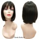 Ankara Kızılay Ucuz Fiber Sentetik Peruk Kısa Küt Model Kestane