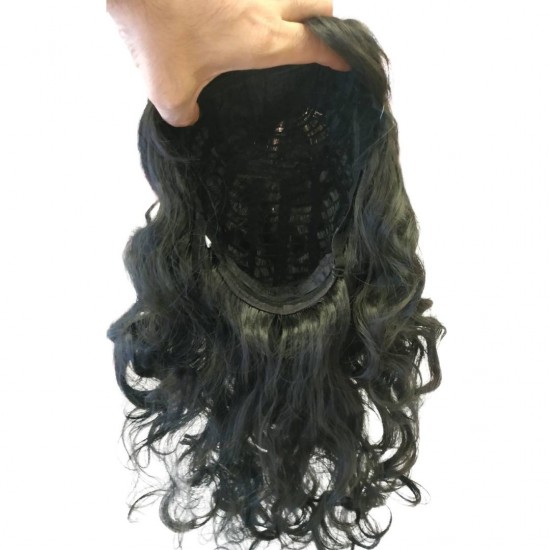 Ankara Kızılay En Ucuz Fiber Sentetik Peruk Dalgalı Siyah Renk