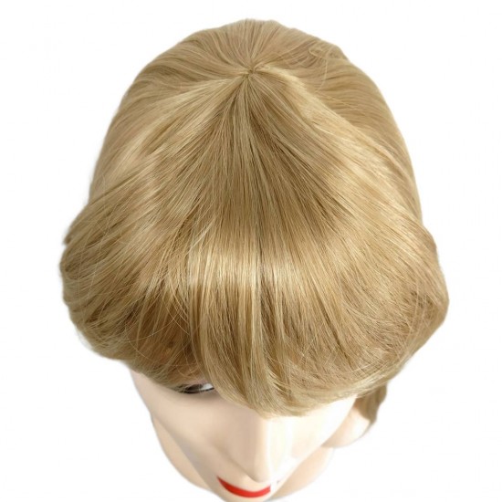 Ankara Kızılay En Ucuz Fiber Sentetik Peruk Uzun Koyu Dore Sarı