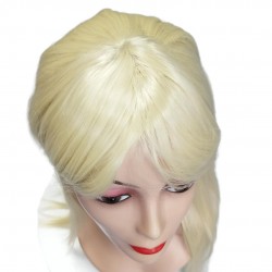 Ankara Kızılay En Ucuz Fiber Sentetik Peruk Uzun Açık Platin Renk