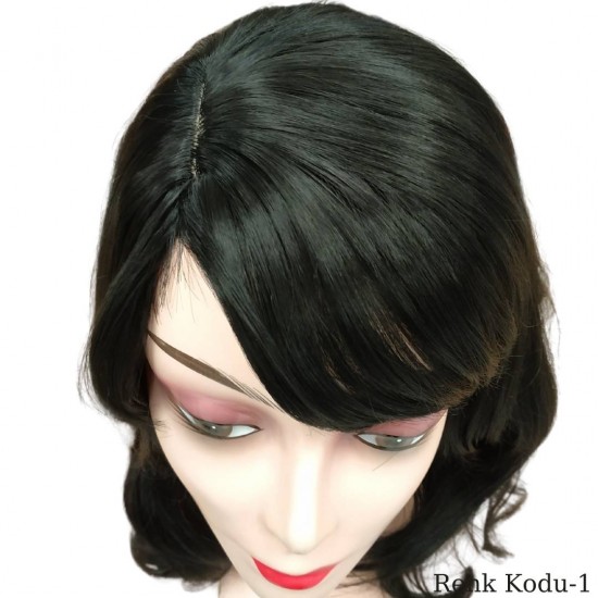 Ankara Kızılay  Ucuz Fiber Sentetik Peruk Dalgalı Uzun Siyah