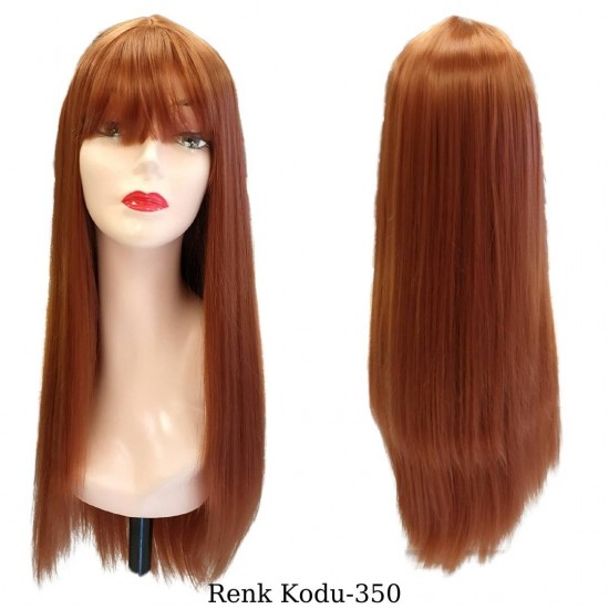 Ankara Kızılay En Ucuz Fiber Sentetik Peruk Düz Uzun Bakır
