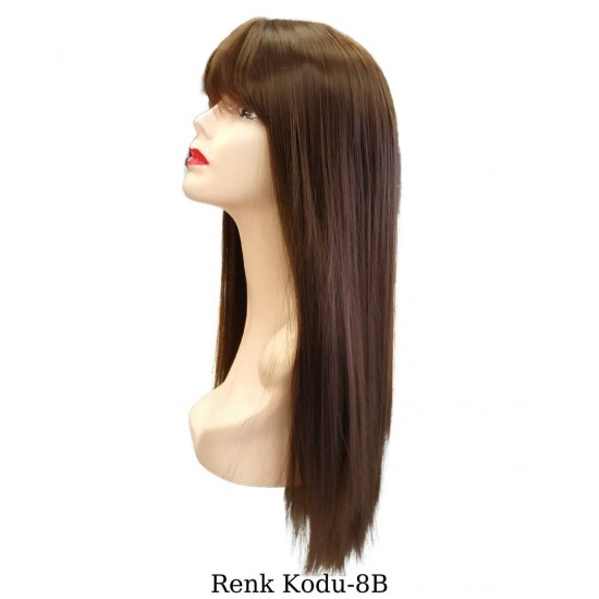 Ankara Kızılay En Ucuz Fiber Sentetik Peruk Düz Uzun Çikolata Kahve