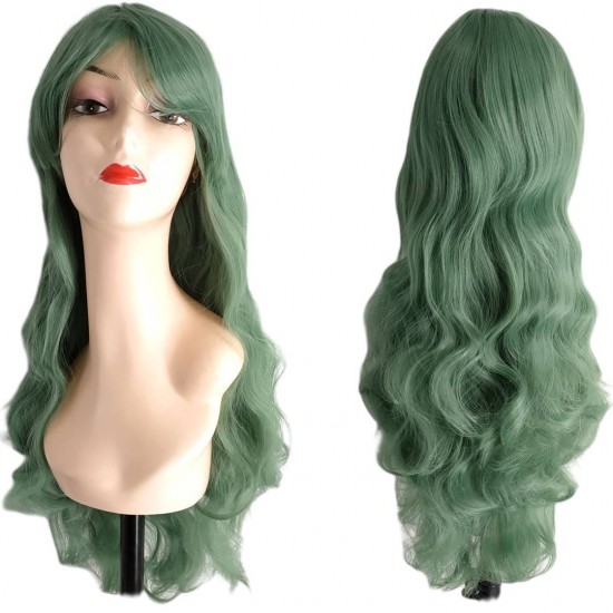 Ankara Kızılay Fiber Sentetik Peruk Tiyatro Peruğu Animasyon Peruğu Yeşil